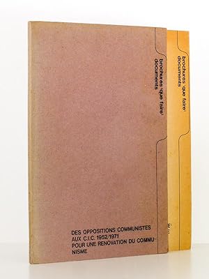 ( lot de 2 brochures Que Faire, coll. Documents ) Il Manifesto : thèses pour le communisme - rapp...