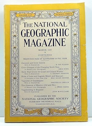 Imagen del vendedor de The National Geographic Magazine, Volume 65, Number 3 (March 1934) a la venta por Cat's Cradle Books