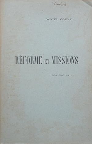 Imagen del vendedor de Rforme et Missions a la venta por Bouquinerie L'Ivre Livre