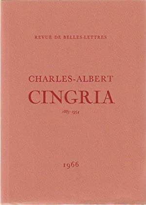 Bild des Verkufers fr Charles-Albert Cingria 1883-1954 * zum Verkauf von OH 7e CIEL