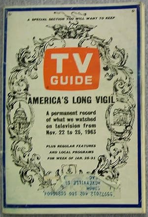 Imagen del vendedor de Tv Guide, Volume 12, No. 4, January 25, 1964, Issue #565 a la venta por Book Nook