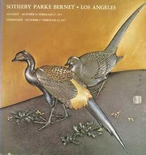 Public Auction: Sotheby Parke Bernet, Los Angeles. October 24 - 27, 1977. Sale # 216, Lots # 1 - ...