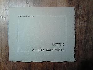 LETTRE A JULES SUPERVIELLE