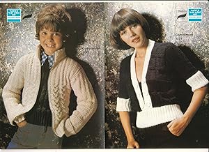 Faltprospekt Mach Dir Mode selbst mit Schoeller Wolle Bayer Textilfaser dralon - Wohl 1970er Jahr...