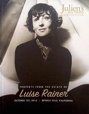 Property from the Estate of Luise Rainer, October 1st 2015 Beverley Hills, California