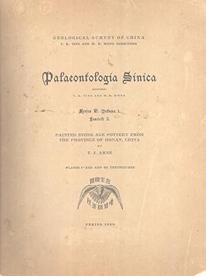 Image du vendeur pour Painted Stone Age Pottery from the Province of Honan, China (Palaeontologia Sinica, Series D, 2) mis en vente par Masalai Press