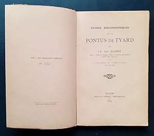 Etudes bibliographiques sur le Pontus de Tyard -