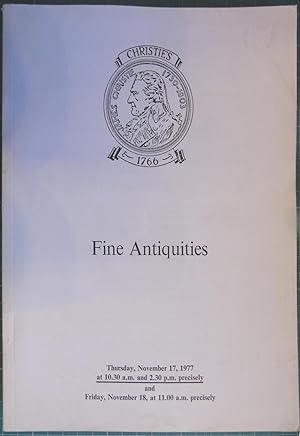 Fine Antiques Thursday November 17, 1977