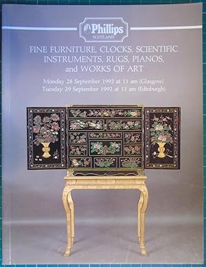 Fine Furniture Clocks Scientific Instruments Rugs Pianos and Works of Art