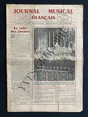 JOURNAL MUSICAL FRANCAIS-N°71-27 OCTOBRE 1958