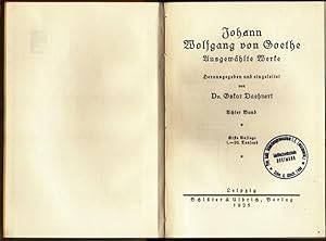 Bild des Verkufers fr Ausgewhlte Werke. Hrsg. und eingeleitet von Dr. Oskar Daehnert. zum Verkauf von Ant. Abrechnungs- und Forstservice ISHGW