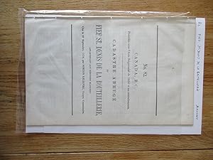 Cadastre abrégé #82 de la Seigneurie de St-Denis de la Bouteillerie, appartenant aux héritiers Bl...