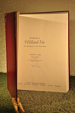 Bild des Verkufers fr Introduction to Wildland Fire: Fire Management in the United States **SIGNED** zum Verkauf von Longs Peak Book Company