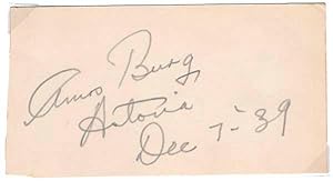 Imagen del vendedor de Signature a la venta por Main Street Fine Books & Mss, ABAA