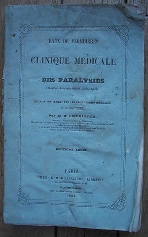 EAUX de PLOMBIÈRES - clinique médicale des PARALYSIES