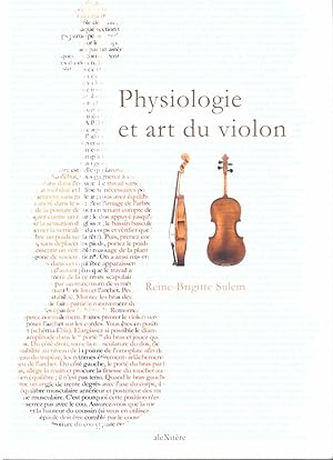 Bild des Verkufers fr Physiologie et art du violon zum Verkauf von BookStore Jerusalem