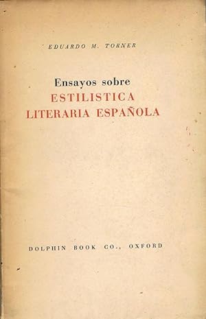 Imagen del vendedor de ENSAYOS SOBRE ESTILSTICA LITERARIA ESPAOLA. a la venta por Asilo del libro
