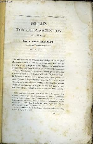 Seller image for BULLETIN MONUMENTAL 3e SERIE TOME 8, 28e VOLUME N4 - FOUILLES DE CHASSENON PAR L'ABBE ARBELLOT, DE L'ART RELIGIEUX CONSIDERE SOUS QUELQUES-UNES DE SES FORMES, MEMOIRE LU PAR M. D'ESPAULART A LA SEANCE TENUE AU MANS LE 10 FEVRIER 1862 for sale by Le-Livre