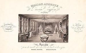 Maison Auguste, 46, Passage Jouffroy, 48 sous l'Horloge. (Ca. 1870).