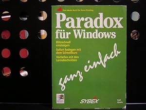 Imagen del vendedor de Paradox fr Windows ganz einfach a la venta por Antiquariat im Kaiserviertel | Wimbauer Buchversand