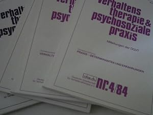 Seller image for Verhaltenstherapie & psychosoziale Praxis. Mitteilungen der DGVT. Kompl. Jahrgang 1984 for sale by Versandhandel Rosemarie Wassmann