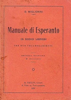 Manuale di esperanto in dodici lezioni con due vocabolarietti