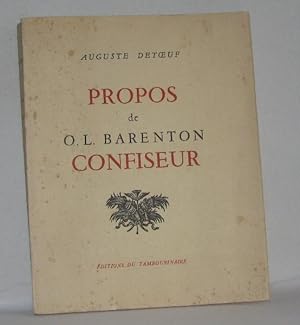 Imagen del vendedor de Propos de o.l. barenton confiseur a la venta por crealivres
