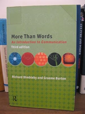 Bild des Verkufers fr More Than Words: An Introduction to Communication zum Verkauf von PsychoBabel & Skoob Books