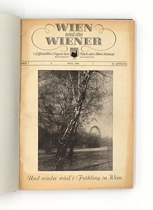 Wien und die Wiener. Offizielles Organ des Klubs der Alten Wiener. Kompletter 22. Jahrgang.