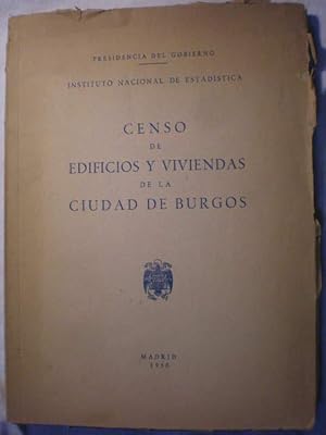 Imagen del vendedor de Censo de edificios y viviendas de la Ciudad de Burgos a la venta por Librera Antonio Azorn