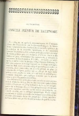 Bild des Verkufers fr LE TROISIEME CONCILE PLENIER DE BALTIMORE. zum Verkauf von Le-Livre