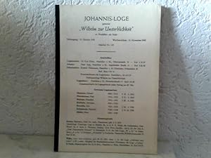 Johannis - Loge genannt "Wilhelm zur Unsterblichkeit" zu Frankfurt am Main - Mitgliederverzeichni...