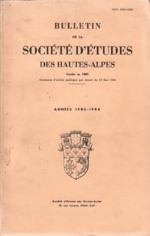 Bulletin de la societe d'etudes des hautes-alpes / années 1983-1987