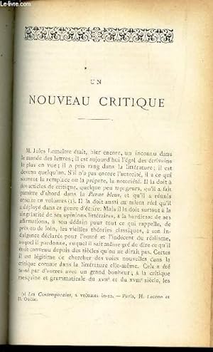 Seller image for UN NOUVEAU CRITIQUE / LES ANIMAUX LEUR PLACE DANS LA CREATION / LA PERSECUTION DE VALERIEN (suite) - du chapitre VIII  IX. for sale by Le-Livre