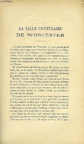 Imagen del vendedor de BULLETIN MONUMENTAL 79e VOLUME DE LA COLLECTION, N�1-2 - LA SALLE CAPITULAIRE DE WORCESTER PAR A. LEVE a la venta por Le-Livre