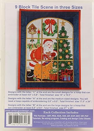 Anita Goodesign Embroidery Designs CD SANTAS VISIT