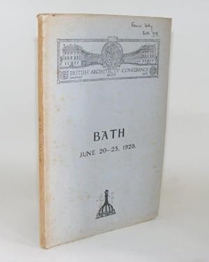 Bild des Verkufers fr British Architects' Conference Bath June 20 - 23, 1928 zum Verkauf von Rothwell & Dunworth (ABA, ILAB)