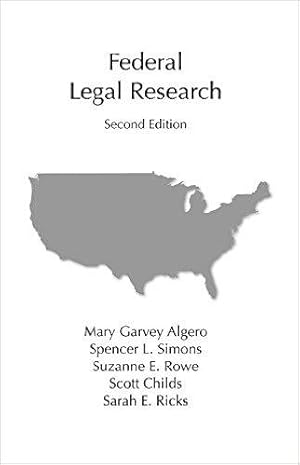 Seller image for Federal Legal Research for sale by BarristerBooks