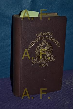 Imagen del vendedor de Deutscher Ingenieur-Kalender 1926, 52. Jahrgang. Teil I und II a la venta por Antiquarische Fundgrube e.U.