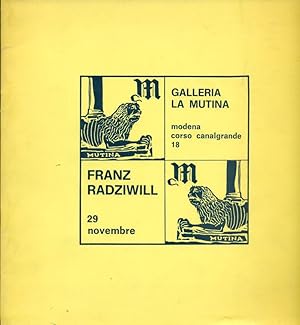 Bild des Verkufers fr Franz Radziwill zum Verkauf von Studio Bibliografico Marini