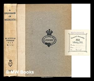 Seller image for A Bibliography of the writings in prose and verse of George Meredith for sale by MW Books