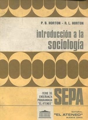 INTRODUCCION A LA SOCIOLOGIA.