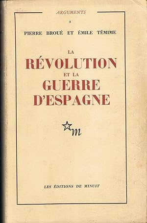 Seller image for LA RVOLUTION ET LA GUERRE DESPAGNE for sale by Librera Torren de Rueda