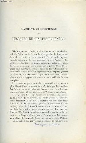 Seller image for BULLETIN MONUMENTAL 92e VOLUME DE LA COLLECTION N2 - L'ABBAYE CISTERCIENNE DE LESCALEDIEU (HAUTES-PYRENEES) PAR LE CHANOINE J-R. MARBOUTIN for sale by Le-Livre