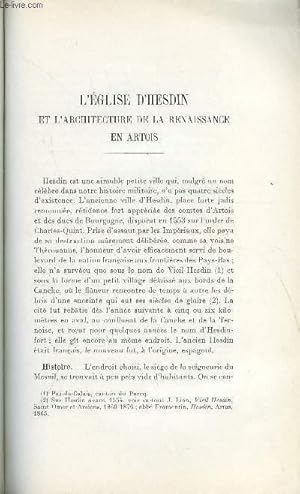 Imagen del vendedor de BULLETIN MONUMENTAL 96e VOLUME DE LA COLLECTION N4 - L'EGLISE D'HESDIN ET L'ARCHITECTURE DE LA RENAISSANCE EN ARTOIS PAR PIERRE HELIOT, L'ANCIENNE EGLISE DE VERNAIS (CHER) PAR JEAN BONY a la venta por Le-Livre