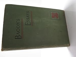 Bild des Verkufers fr Bacon's Essays : Bohn's Select Library zum Verkauf von The Secret Bookshop