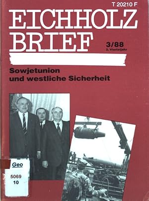 Bild des Verkufers fr Sowjetunion und westliche Sicherheit; Eichholz Brief 3/88; zum Verkauf von books4less (Versandantiquariat Petra Gros GmbH & Co. KG)