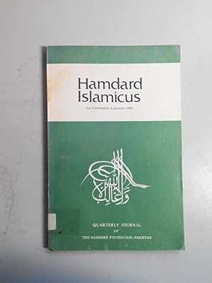 Bild des Verkufers fr Hamdard Islamicus, Vol. VII, No. 3 / Autumn 1984. Socioeconomic Institution and the Qur'an. Quarterly Journal of the Hamdard Foundation, Pakistan. zum Verkauf von Antiquariat Bookfarm