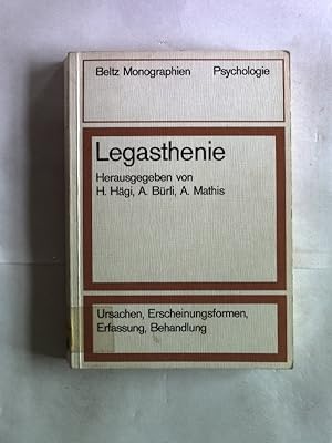 Immagine del venditore per Legasthenie. Ursachen, Erscheinungsformen, Erfassung, Behandlung. venduto da Antiquariat Bookfarm