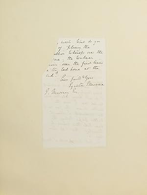 Autograph Letter Signed ("Egerton Ellesmere") to publisher John Murray